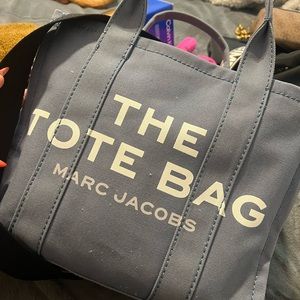 Marc jacobs womens blue tote bag small